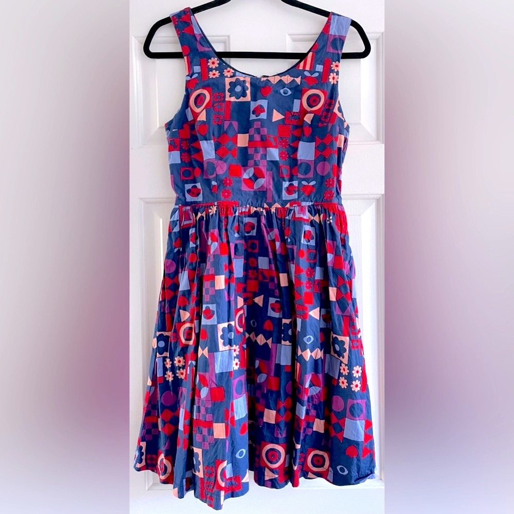 ModCloth full skirt sleeveless dress size S - Picture 1 of 10